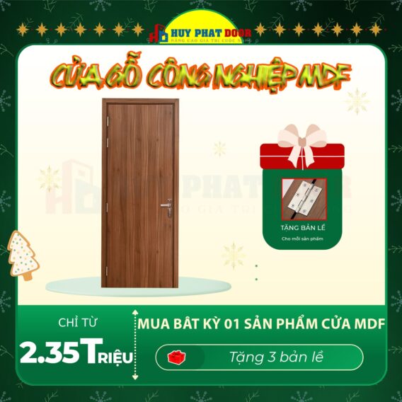 THAM KHẢO BÁO GIÁ CỬA GỖ CÔNG NGHIỆP MDF HUYPHATDOOR